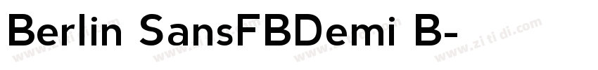 Berlin SansFBDemi B字体转换